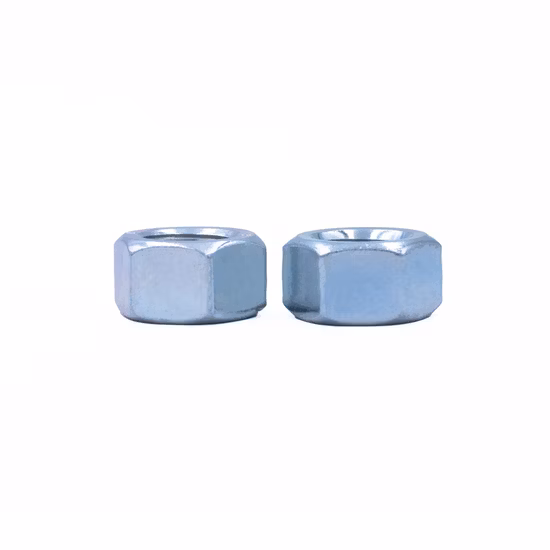 DIN934 Tipo Especial Máquina de Castanha de Caju Fabricante de Porca Sextavada Aço Carbono Zinco Azul e Branco OEM Roda de Caminhão de Aço Porcas M8